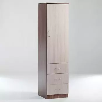 Пенал 400х400х1600, ясень шимо светлый/темный