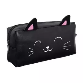 Пенал мягкий 1 отделение 90 х 200 х 50 мм, объемный, кожзам, calligrata