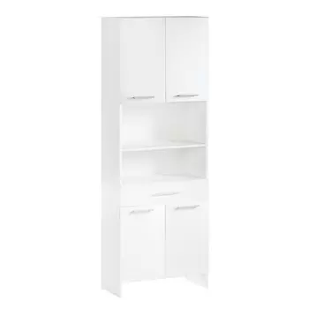 Шкаф - пенал для ванной комнаты, белый, 6633185 см