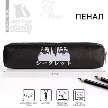 Пенал школьный, искусственная кожа