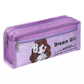 Пенал школьный на молнии calligrata