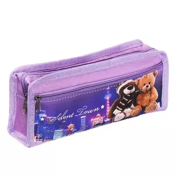 Пенал школьный на молнии calligrata