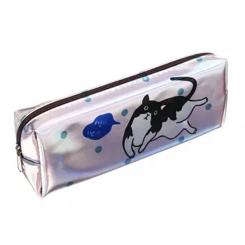 Пенал школьный, на молнии голографический