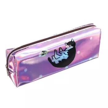 Пенал школьный, на молнии голографический