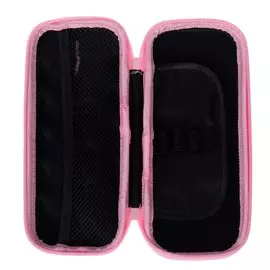 Пенал школьный на молнии мишка розовый