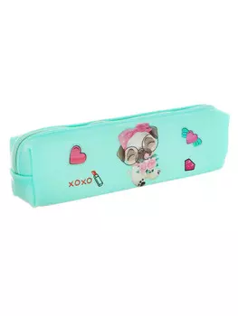 Пенал школьный на молнии calligrata