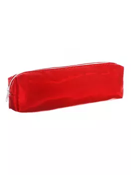 Пенал школьный на молнии стиль красный