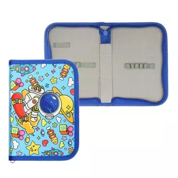 Пенал школьный на молнии, ткань 13 х 19,5 см