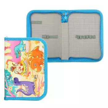 Пенал школьный на молнии, ткань 13 х 19,5 см