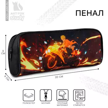 Пенал школьный, текстиль, 8204 см