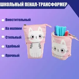Пенал-трансформер школьный на молнии