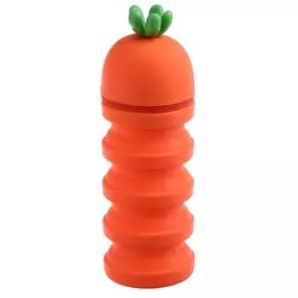 Пенал-тубус складной школьный на молнии силиконовый