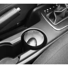 Пепельница для авто с крышкой, 10×7 см, черный