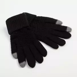 Перчатки женские minaku однослойные, цв.черный