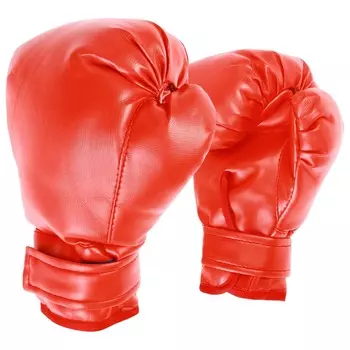 Перчатки боксерские детские, красные, размер 4 oz