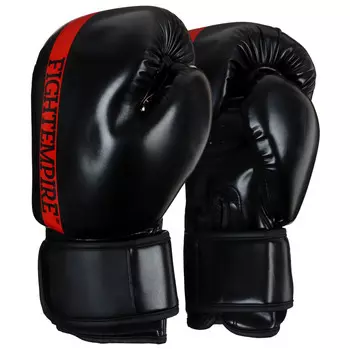 Перчатки боксерские fight empire, черно-красные, размер 14 oz