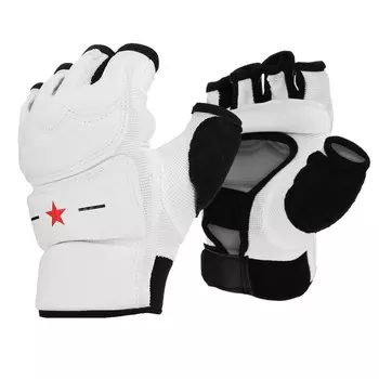 Перчатки для тхэквондо fight empire, размер m, белые