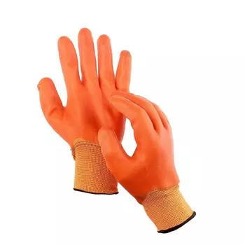 Перчатки нейлоновые, с пвх обливом, размер 10