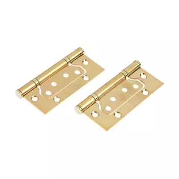 Петля-бабочка тундра, 100702.0 мм, универсальная, без врезки, цвет золото, 2 шт.