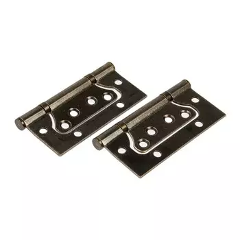 Петля-бабочка тундра, 100702.0 мм, универсальная, без врезки, цвет бронза, 2 шт.