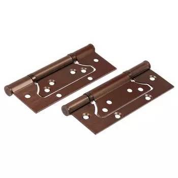 Петля-бабочка тундра, 120752.0 мм, универсальная, без врезки, цвет медь, 2 шт.