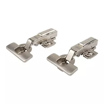 Комплект мебельных петель CLIP-ON накладных с эксцентриком