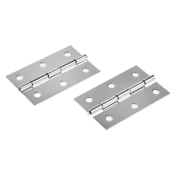 Петля накладная тундра, 60370.9 мм, цвет хром, 2 шт.