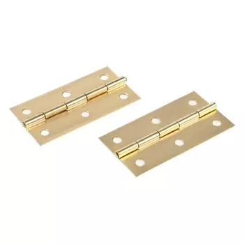 Петля накладная тундра, 73381 мм, цвет золото, 2 шт.