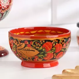 Пиала, 13х7 см, 300мл, хохлома