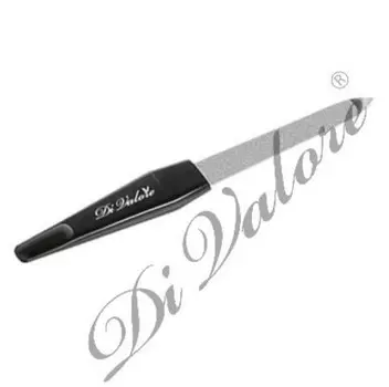 Пилка для искусственных и натурал.ногтей, метал. прорезин. ручка 12см 108-017