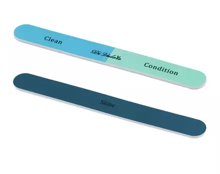 Пилка-полировщик для натуральных ногтей ЦВЕТНАЯ прямая 17,8см 108-076