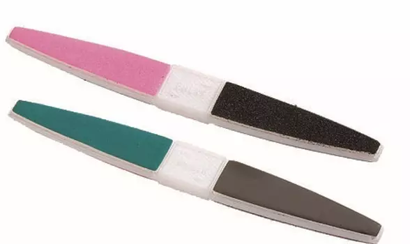 Пилка-полировщик для натуральных ногтей ЦВЕТНАЯ ромб 15,2см 108-029