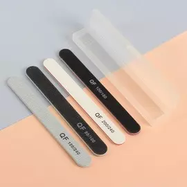 Пилки-наждаки, абразивность 80/100, 100/180, 180/240, 200/240, 18 см, 4 шт, цвет чёрный/серый/белый