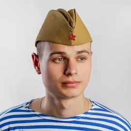 Пилотка гост, хлопок 100%, р. 55 + термонаклейка