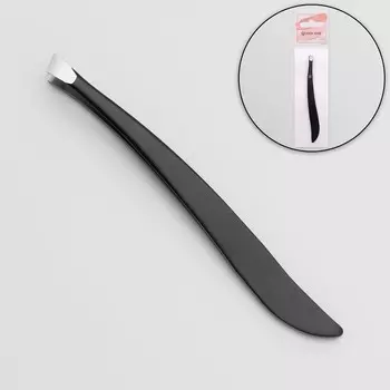 Пинцет скошенный, узкий 9 см, цвет черный