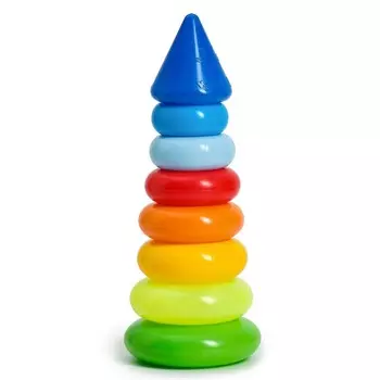 Пирамидка детская, 7 колец, с конусом № 1