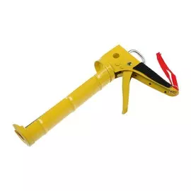 Пистолет для герметика тундра, полуоткрытый, зубчатый шток, 225 мм