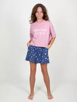 Пижама для девочки (футболка+шорты)