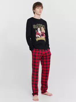 Пижама мужская с новогодним принтом