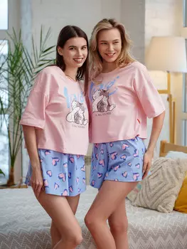 Пижама с шортами "Ласка"