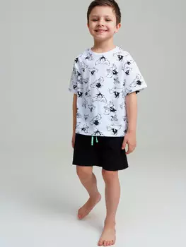 Комплект трикотажный фуфайка футболка шорты