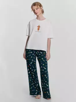 Пижама женская с принтом