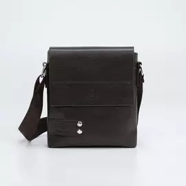 Планшет мужской, отдел на молнии, наружный карман, длинный ремень, цвет коричневый