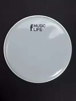 Пластик для барабана music life 10 дюймов, белый