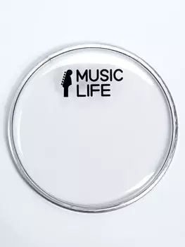 Пластик для барабана music life 6 дюймов, прозрачный