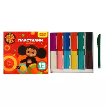 Пластилин 12 цветов 180 г, мульти-пульти