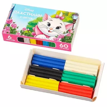 Пластилин 6 цветов 60 г