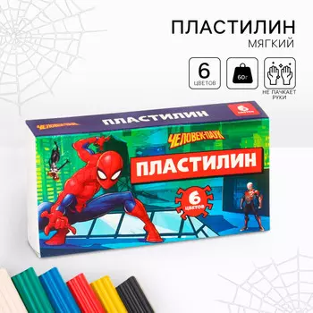 Пластилин 6 цветов 60 г