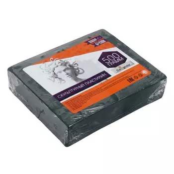 Пластилин скульптурный calligrata, мягкий, 500 г, оливковый