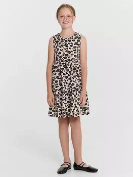 Платье для девочек леопардовое